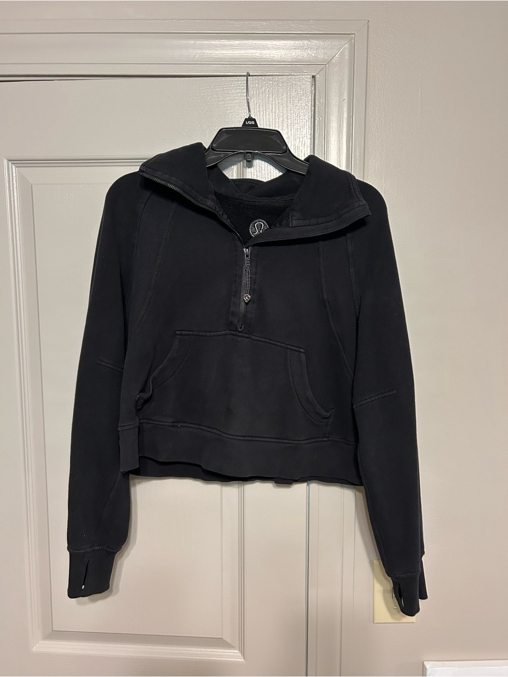 lululemon athletica Black Half-Zip Pullover Hoodie